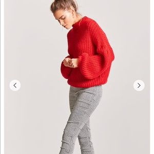 Forever 21 Black and White Pattern Skinny Pants